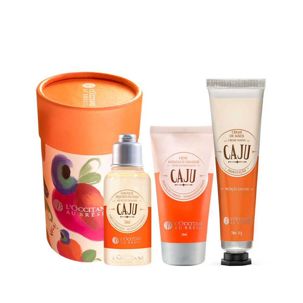 Combo Viagem Caju: Kit Minis e Creme de Mãos